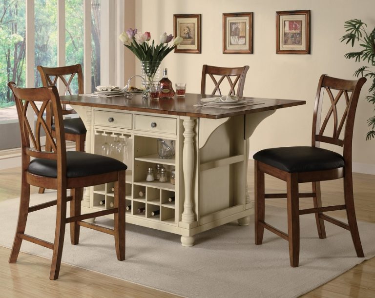 counter height narrow kitchen table