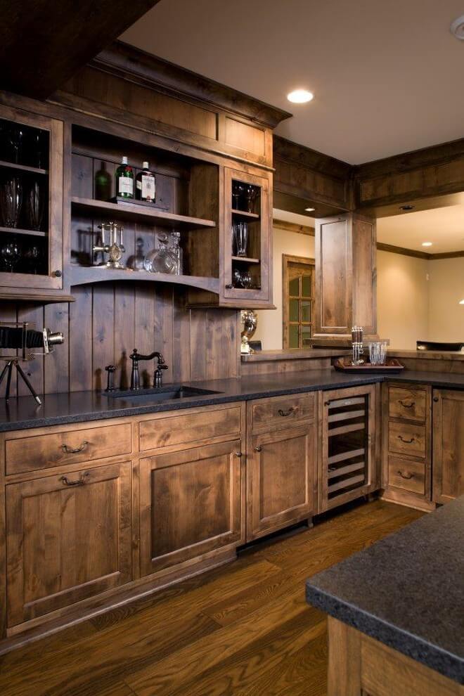 ... creative design rustic kitchen cabinets 2 cabin in the wood paneled KSTXINO