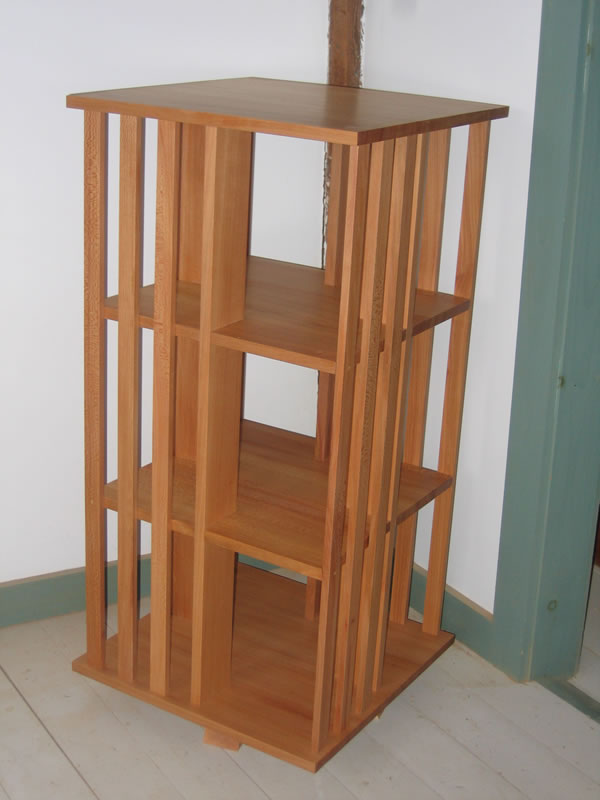 ... custom quartersawn sycamore revolving bookcase ... EOWJCLX