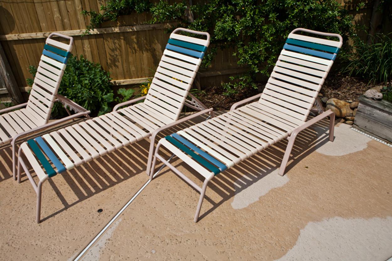 ... paul e from new jersey finished his pool furniture vinyl replacements TLADNVN