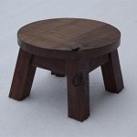 ... round wooden step stool ... EJINOWP