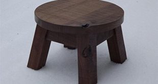 ... round wooden step stool ... EJINOWP