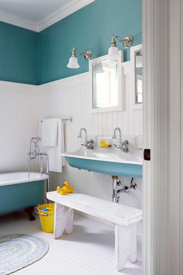 30 colorful and fun kids bathroom ideas ZQNIUXJ