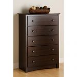 5 drawer dresser prepac edenvale 5-drawer dresser, espresso UPDXQBV