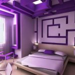 a collection of purple bedroom design ideas : romantic themed purple modern BFDJUEJ