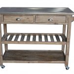 amazon.com - boraam 98520 sonoma wire-brush kitchen cart - bar u0026 serving ORXHHUK