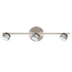 armento 1 led 3-light satin nickel track lighting kit LFCGMOZ