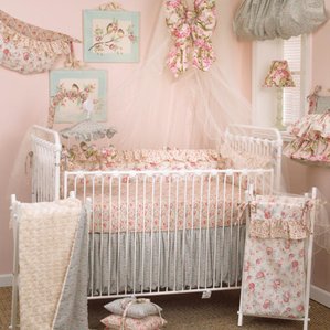 baby bedding for girls oxford 10 piece crib bedding set SEIKAYT