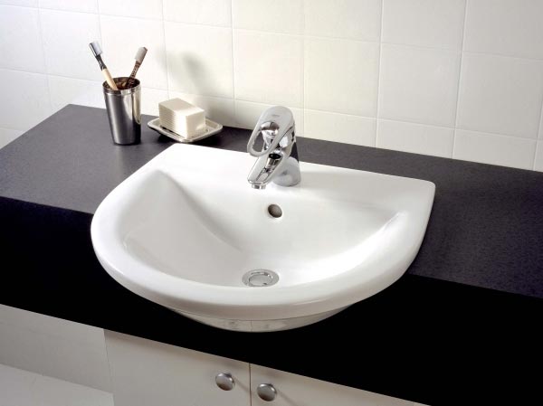 bathroom basins azure semi-recessed basin opus vanity KFQJCIO