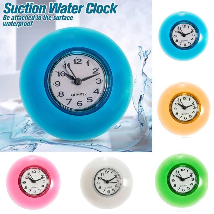 bathroom clocks description: bathroom waterproof wall clock resistant timer suction cup  this bathroom HDAAHPO