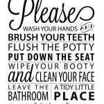 bathroom quotes 40 fabulously free bathroom u0026 laundry room printables EAPXYFG