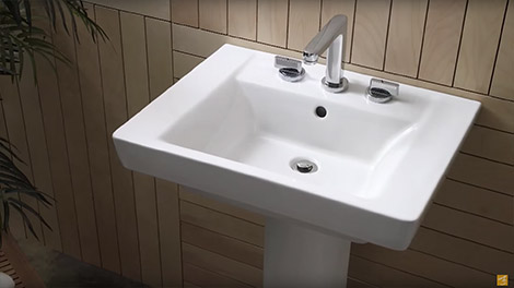bathroom sinks video:luxury pedestal sinks by american standard ULTETGW