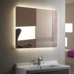 bathroom vanity mirrors with lights horizontal led bathroom silvered mirror with touch button XUNQAFX