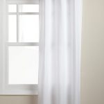 bathroom window curtains stylemaster malibu 40 by 63-inch sail cloth grommet panel OZOGDCD
