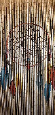 beaded door curtains bamboo beaded door curtain - dreamcatcher (room divider or wall art) PRIKYGM