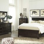 bedroom sets dark brown alexee 5-piece king bedroom view 1 ZRFUPAL