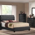 bedroom sets emily black tufted 5 piece bedroom set OXKQSEY