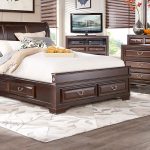 bedroom sets mill valley ii cherry 5 pc queen sleigh bedroom with storage OPBFUME