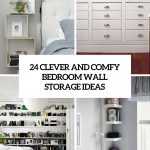 bedroom storage 24 clever and comfy bedroom wall storage ideas JOFHEZO