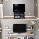 bedroom tv stand 50+ creative diy tv stand ideas for your room interior KYNFHQR
