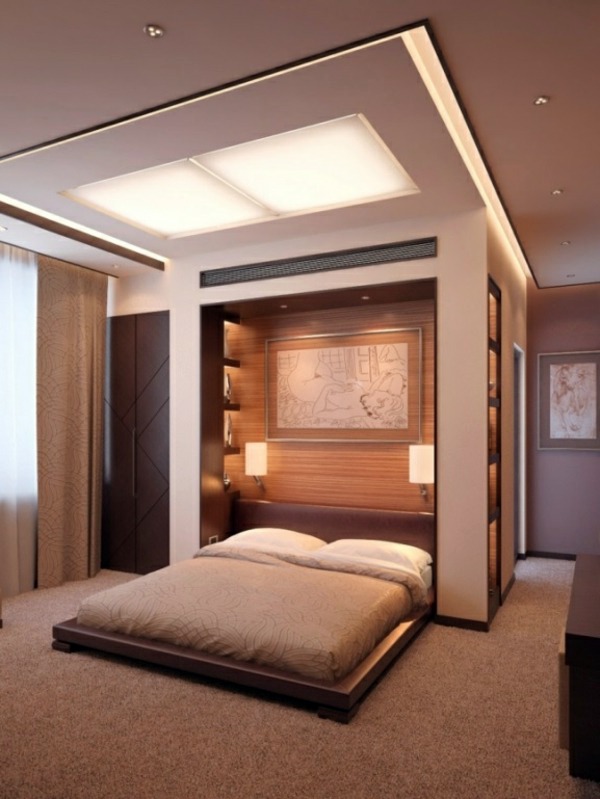 bedroom wall designs integrated ceiling lighting bedroom wall design - wall decoration behind  the UIWUBKF