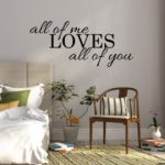 bedroom wall stickers all of me loves all of you wall sticker bedroom wall decal ZHIIOOD