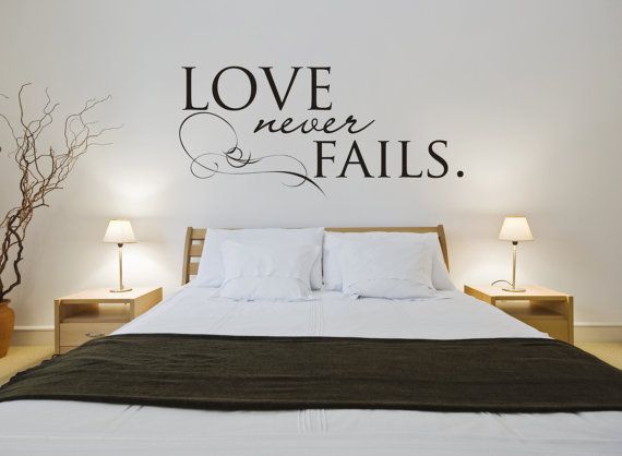 bedroom wall stickers vinyl wall sticker decal art - love never fails TUKNKHH