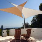 beige triangle 16u0027 sun shade sail awning cover for outdoor patio garden yard TPLUZSM
