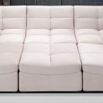 beige upholstered fabric modular sectional sofa beige upholstered fabric modular  sectional sofa ZUJQFVR