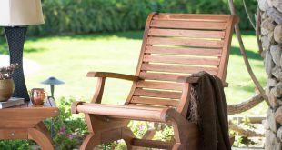 belham living avondale oversized outdoor rocking chair - natural | hayneedle ZCIIXPS