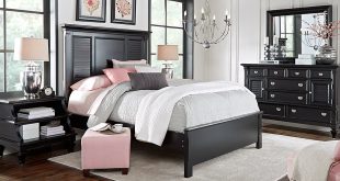 belmar black 5 pc queen bedroom - queen bedroom sets black NQCLSUM
