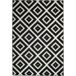 black and white rug white rugs youu0027ll love | wayfair NBFKNNZ