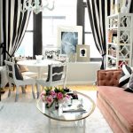 black and white striped curtains GXPBETQ