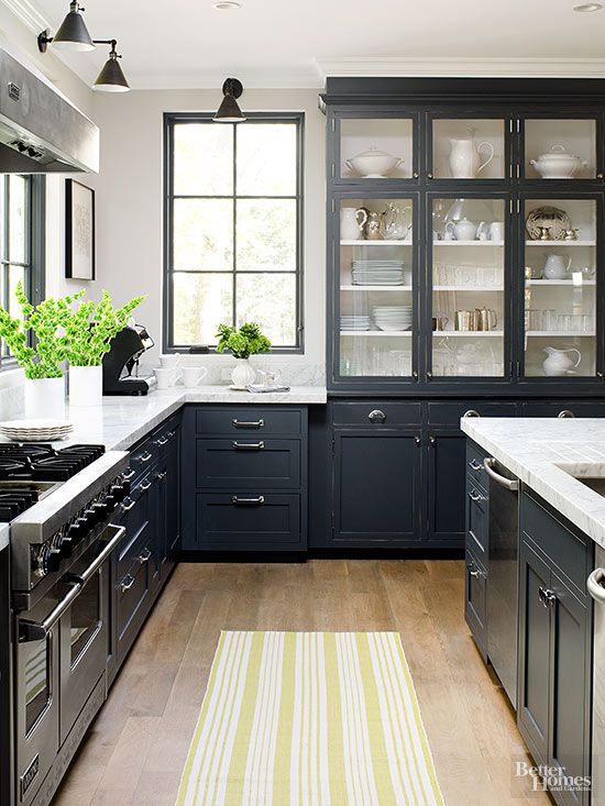 black kitchen cabinets contemporary small kitchens FGWDSBM