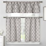 blocker 3 piece kitchen curtain set AOGEUDR