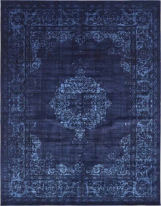 blue rug navy blue 8u0027 x 10u0027 renaissance rug | area rugs | esalerugs SIRCILC