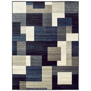 blue rug taira block blue/gray area rug WPFDKUC