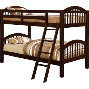 boys beds mireya twin over twin bunk bed VPGLKXW