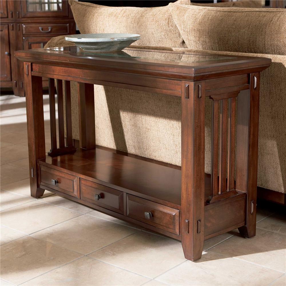 broyhill furniture vantana three drawer sofa table - item number: 4985-009 PPKUYOH