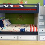 bunk beds for kids deluxe milan twin over twin bunk bed w/angled staircase JHTFAYL