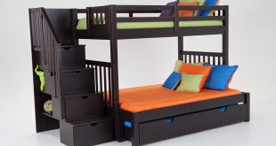 bunk beds for kids keystone stairway twin/full bunk bed with perfection innerspring mattresses  and storage/trundle unit HNPRLTI