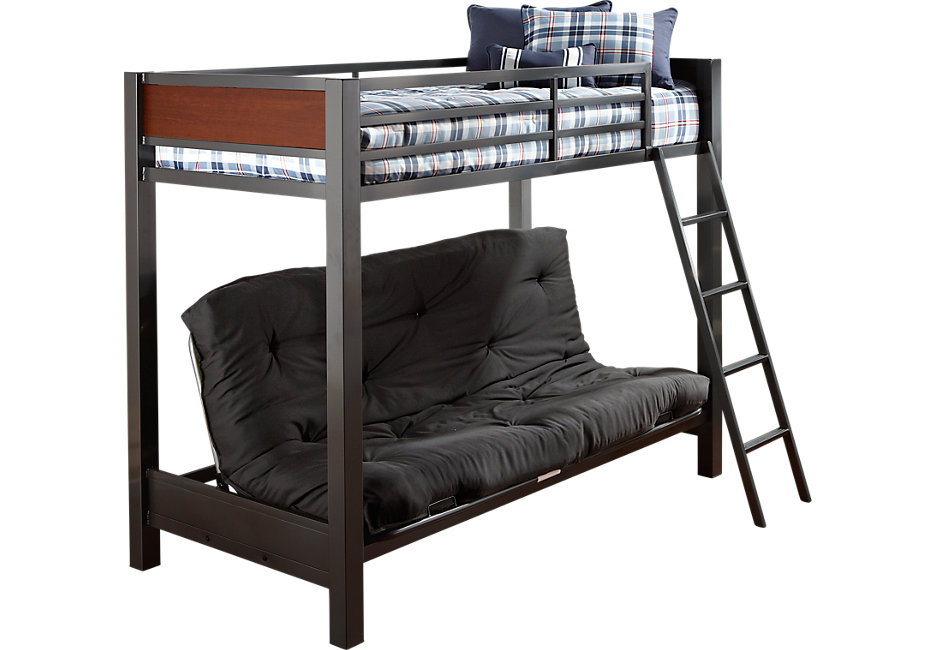 bunk beds louie gray twin/futon loft bed NPMVVLT