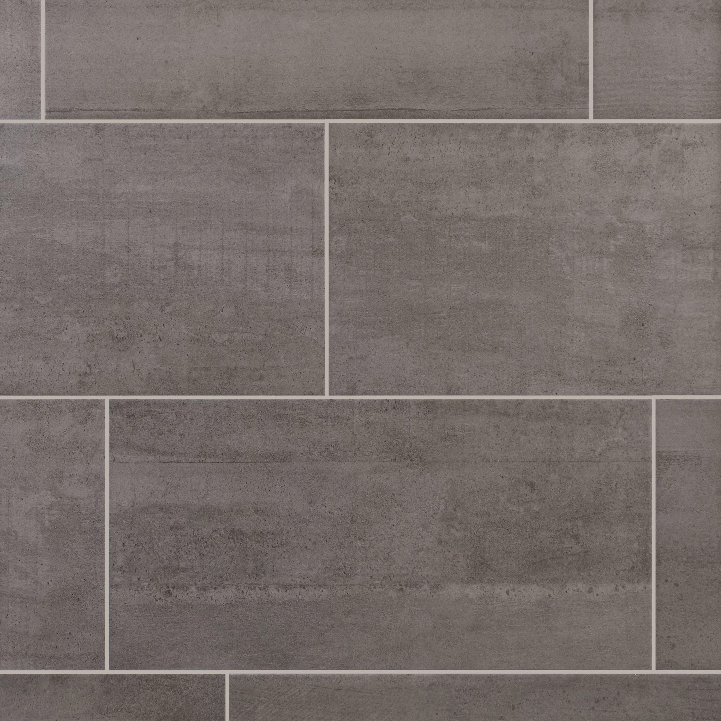 ceramic tile flooring concrete gray ceramic tile - 12in. x 24in. - 100136795 | floor and VWVANDJ