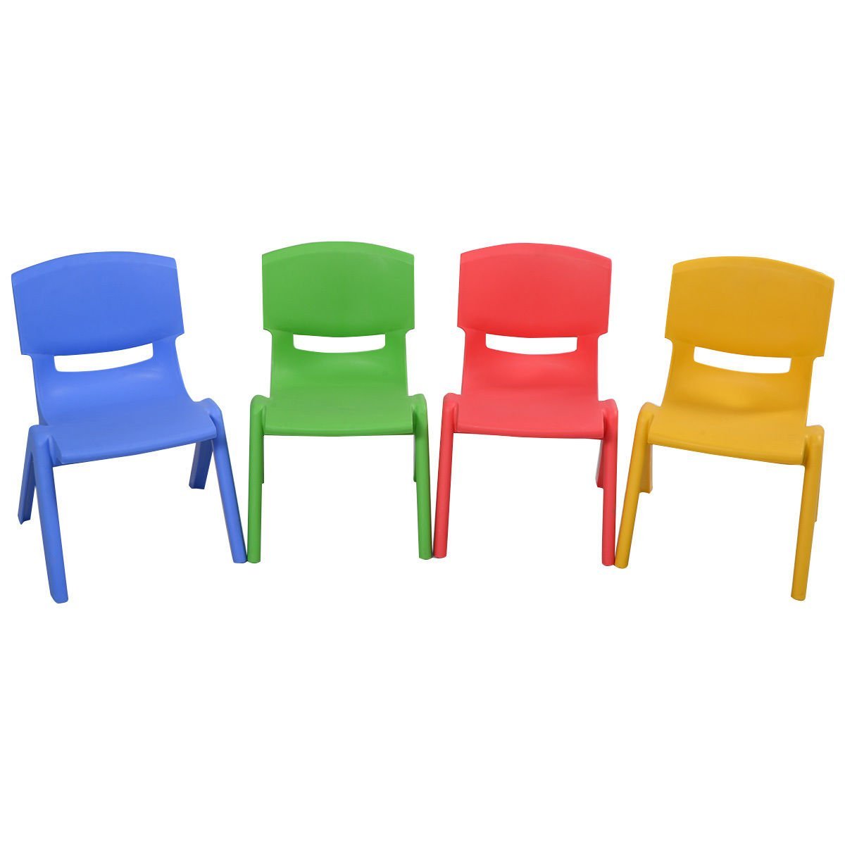 chairs for kids amazon.com: costzon set of 4 kids plastic chairs stackable play and learn YVZXHZS