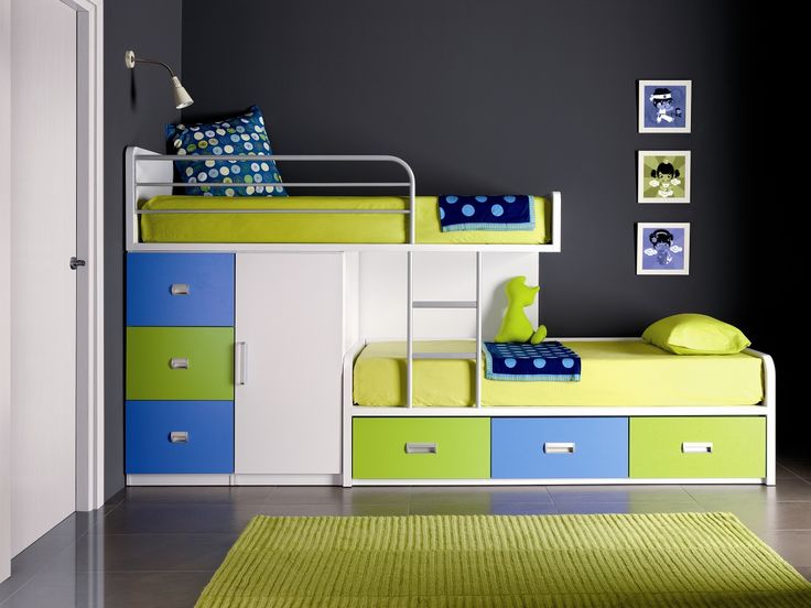 childrens bunk beds 30 space saving beds for small rooms LPHJFRI