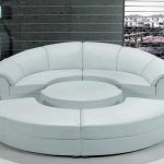 circular sofa stylish white leather circular sectional sofa modern-living-room DOXQUMX