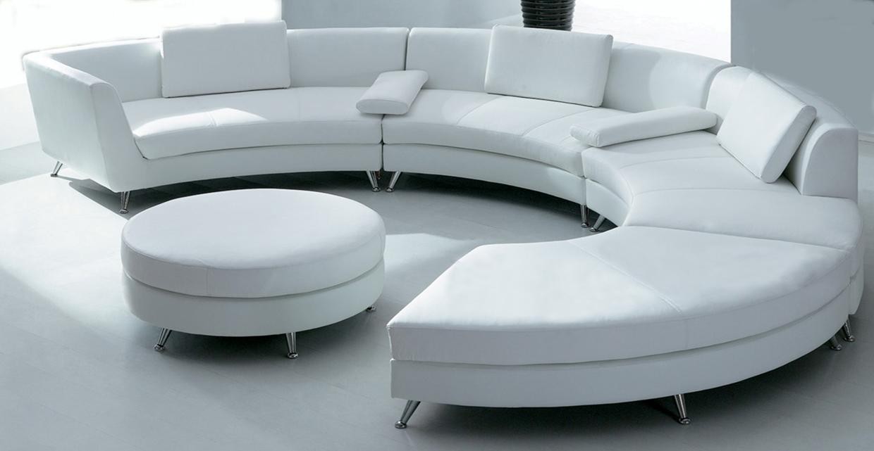 circular sofa white circular leather sofa w/ ottoman LPICSYL