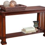 clairfield tobacco sofa table PSSQNJM