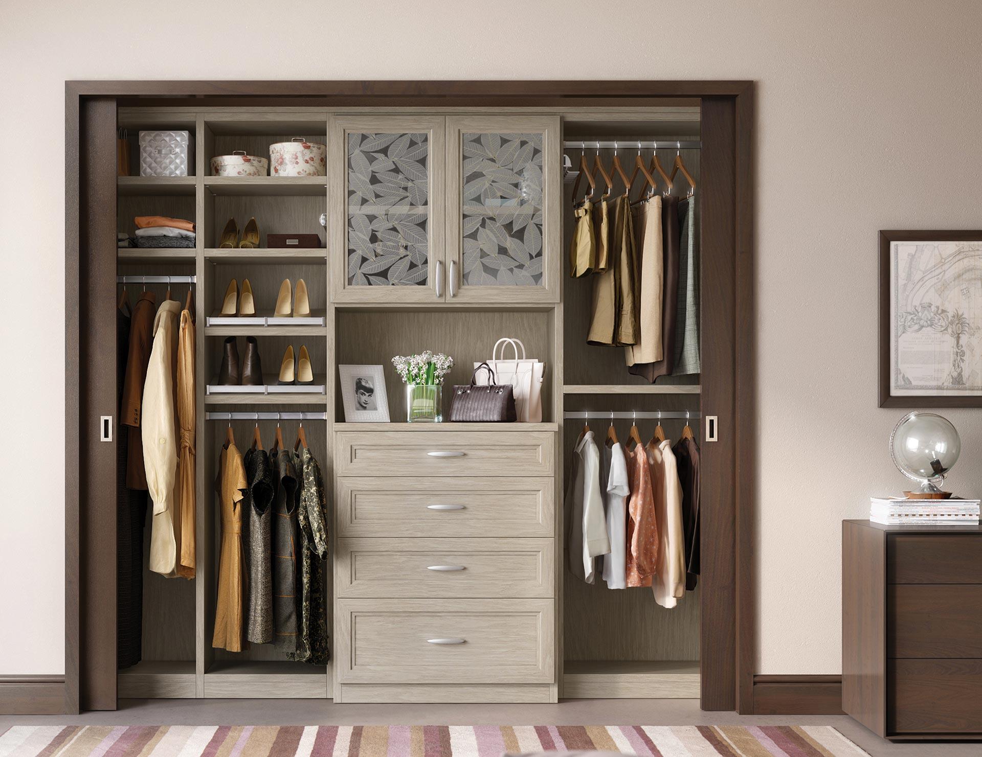 closet ideas california closets - modern reach-in custom closet QCIABMT