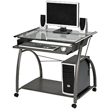 computer furniture acme 00118 vincent computer desk, silver JTQPIMO